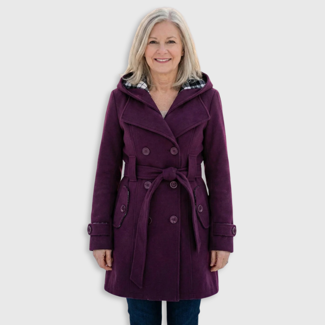 Zelinda | Manteau en Laine à Carreaux
