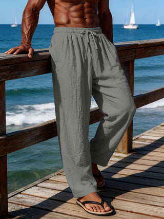 BRYNOUVELLE | SHORT EN LIN À CORDON POUR HOMMES