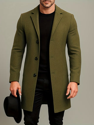BRYNOUVELLE | Manteau Classique à Boutons pour Homme