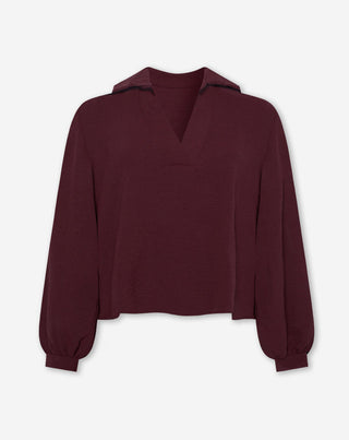 TOP JULIE BORDEAUX FONCÉ