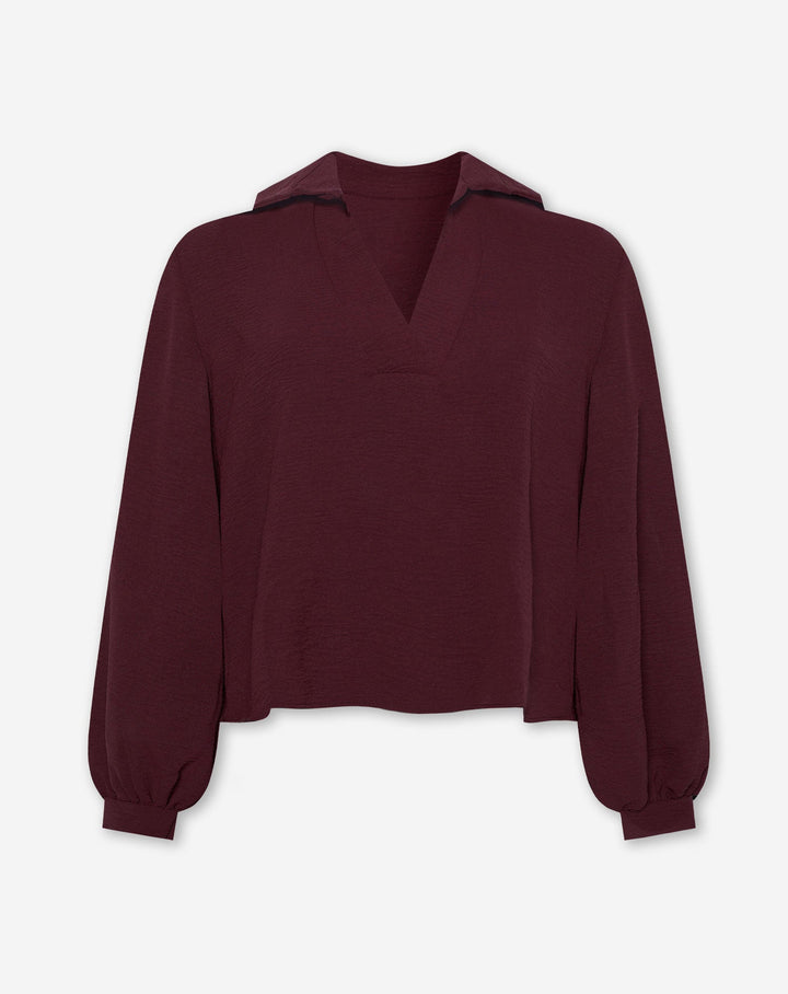 TOP JULIE BORDEAUX FONCÉ
