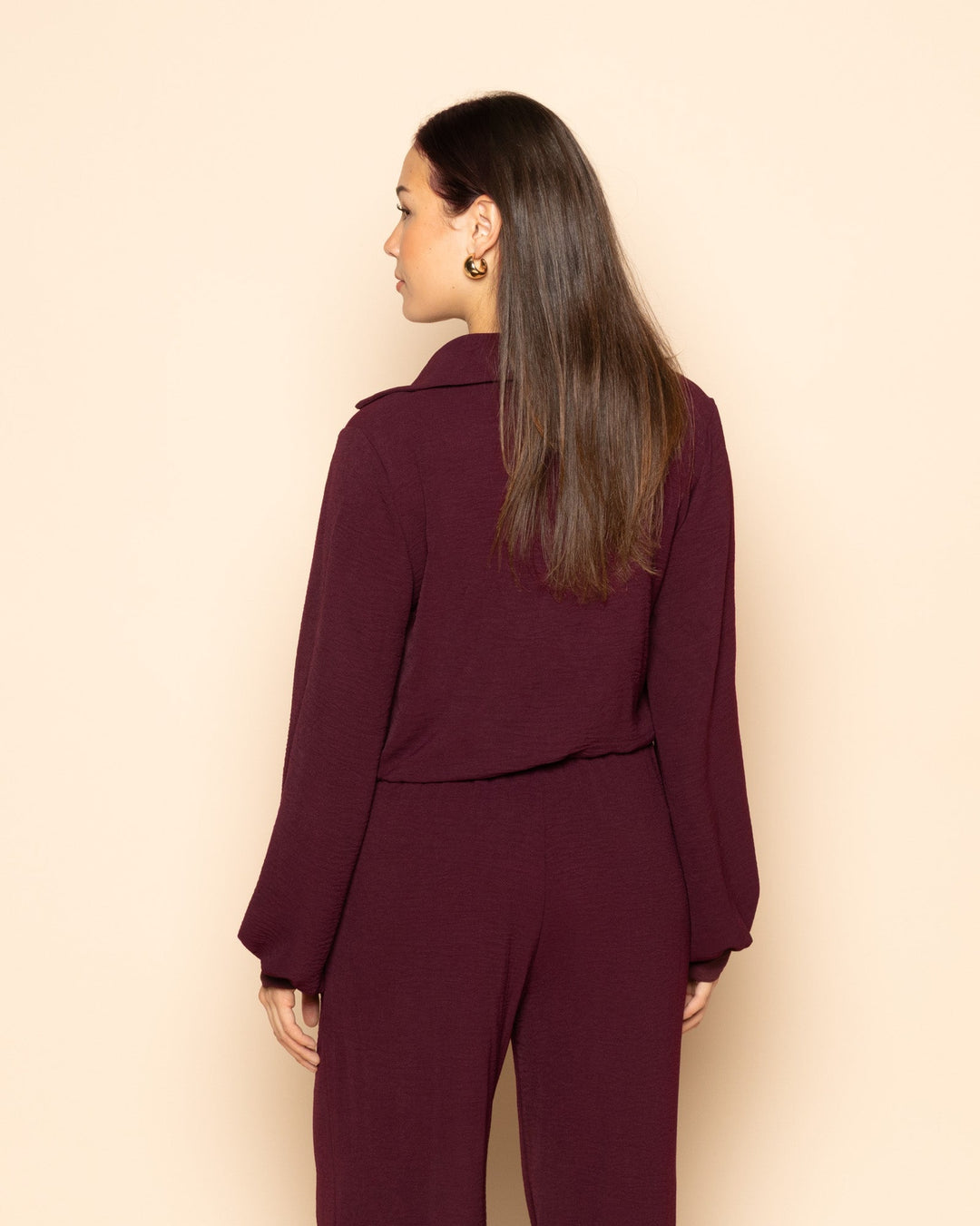 TOP JULIE BORDEAUX FONCÉ