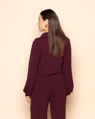 TOP JULIE BORDEAUX FONCÉ