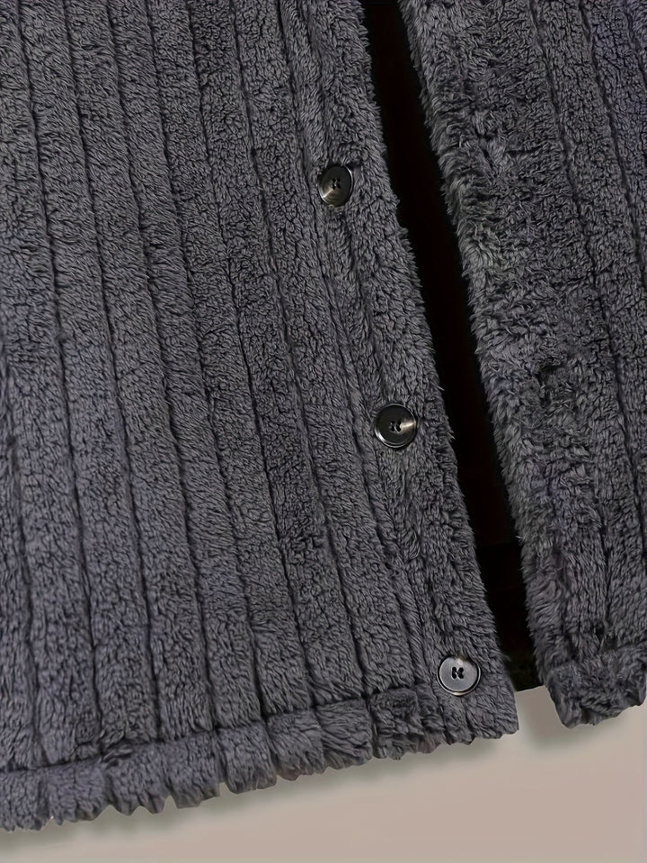 BRYNOUVELLE | VESTE EN MAILLE À RAYURES POUR HOMMES