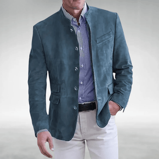 BRYNOUVELLE | Veste en Daim pour Hommes avec Col