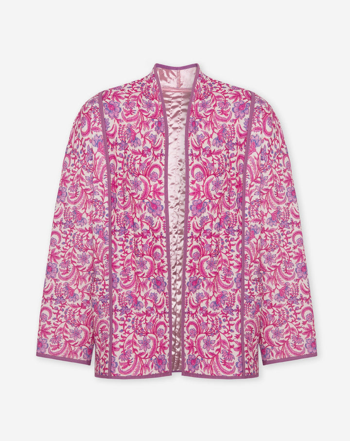VESTE MATELASSÉE ENFLEURIE