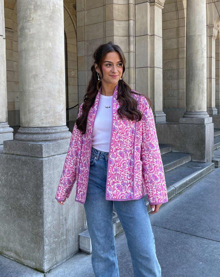 VESTE MATELASSÉE ENFLEURIE