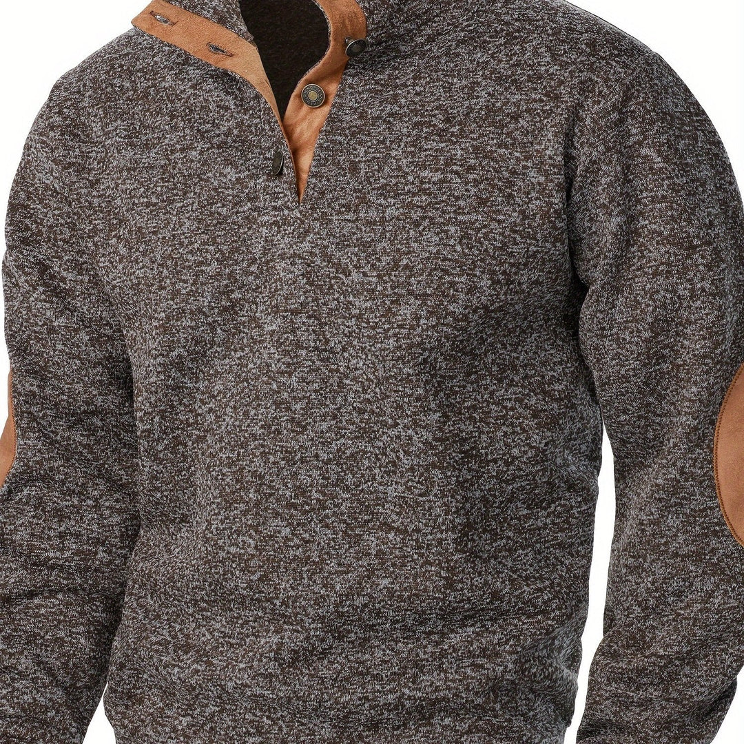 BRYNOUVELLE | PULL EN MAILLE À COL MONTANT POUR HOMMES