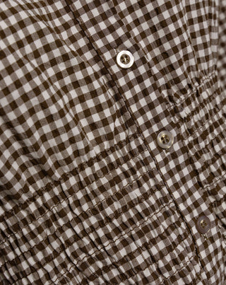 BLouse SMOCK CHECK BRUN