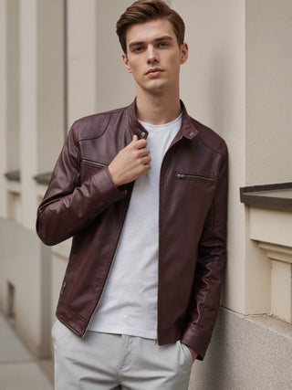 BRYNOUVELLE | Veste Homme à Col Montant et Fermeture Éclair