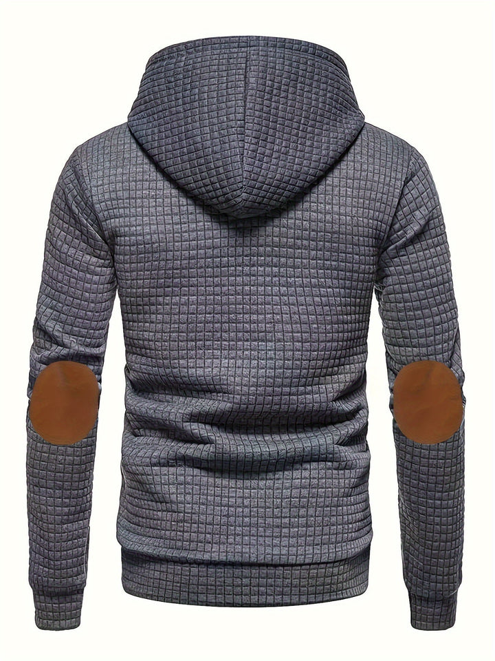 BRYNOUVELLE | VESTE À CAPUCHE À CARREAUX POUR HOMMES