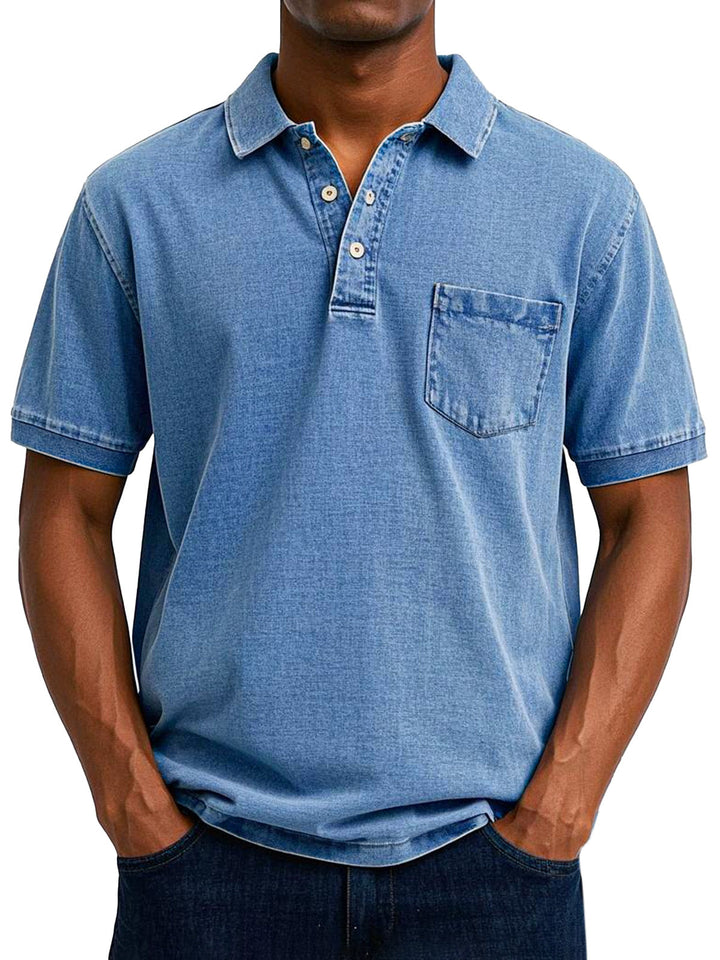 BRYNOUVELLE | CHEMISE POLO VINTAGE DÉCONTRACTÉE POUR HOMME