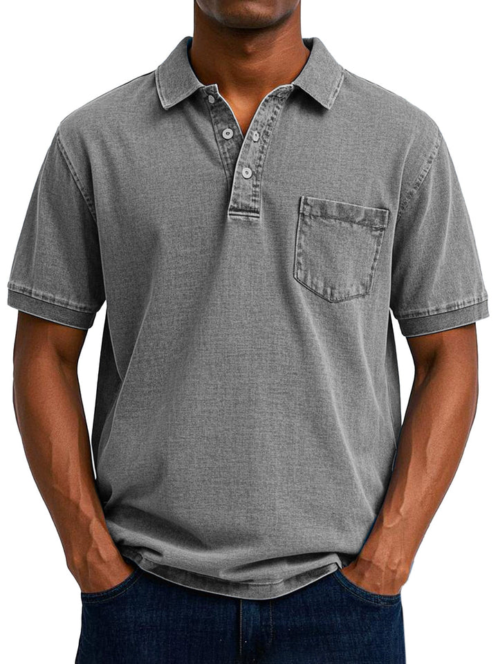 BRYNOUVELLE | CHEMISE POLO VINTAGE DÉCONTRACTÉE POUR HOMME
