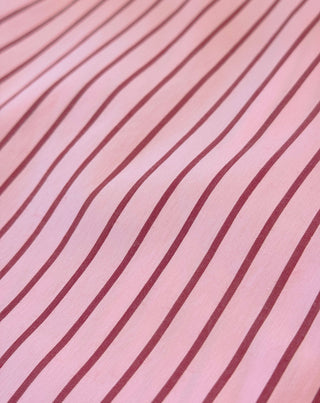CHEMISE OVERSIZE À RAYURES ROSE