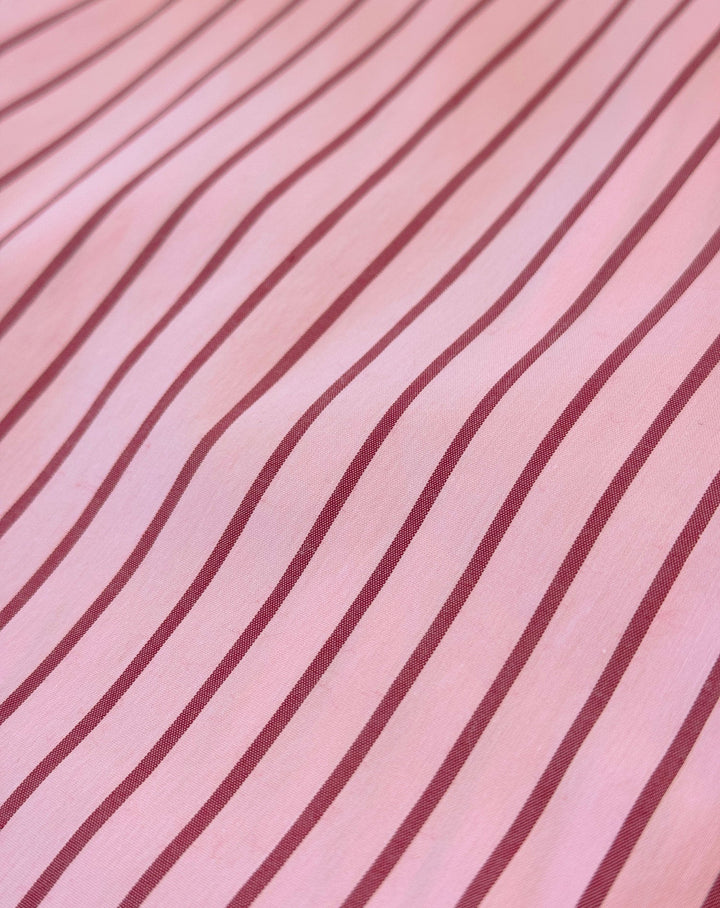 CHEMISE OVERSIZE À RAYURES ROSE