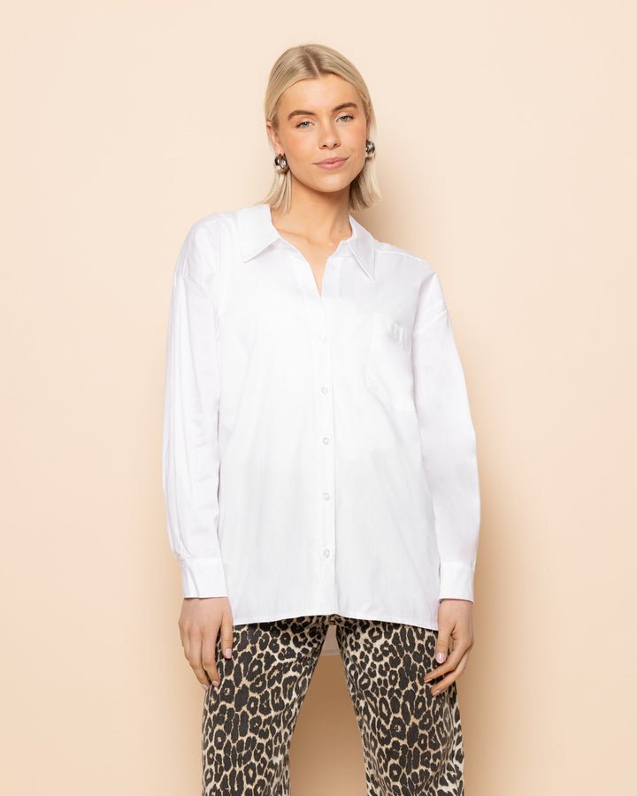 BLOUSE OVERSIZE EN POPLIN