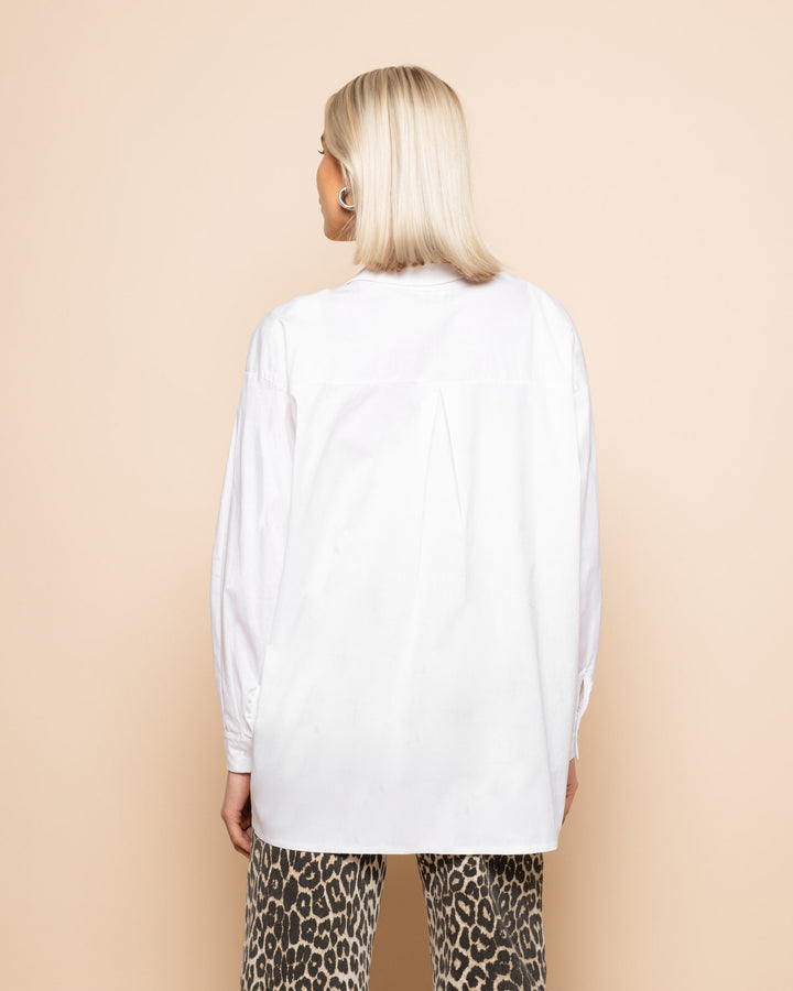 BLOUSE OVERSIZE EN POPLIN