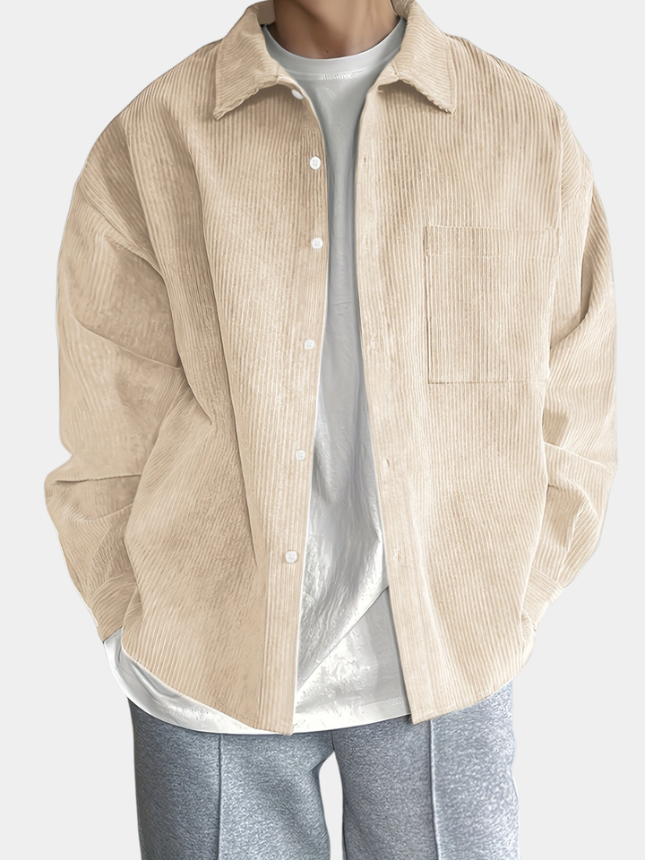 BRYNOUVELLE | CHEMISE À COL RELAXÉ POUR HOMMES