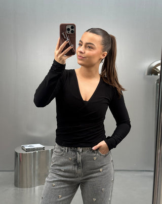 TOP ENVELOPPE MARY NOIR