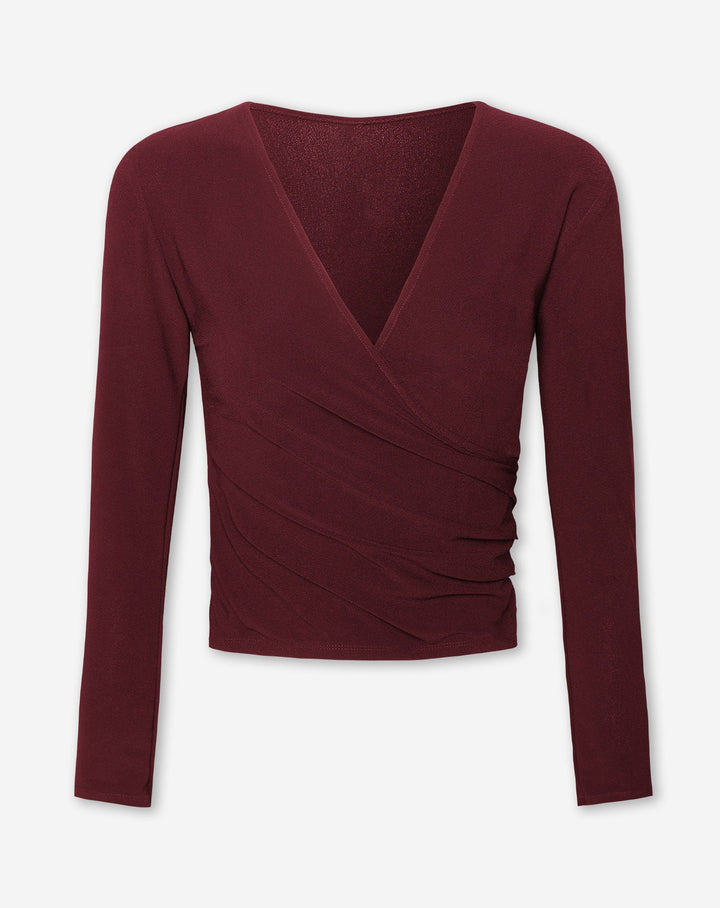 TOP ENVELOPPANT MARY BORDEAUX