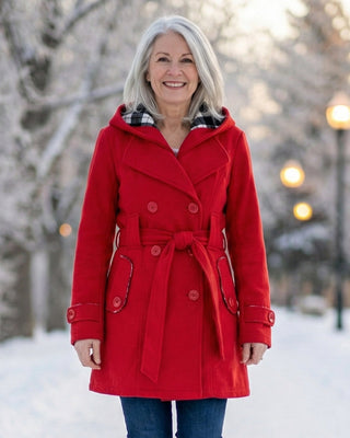 Zelinda | Manteau en Laine à Carreaux