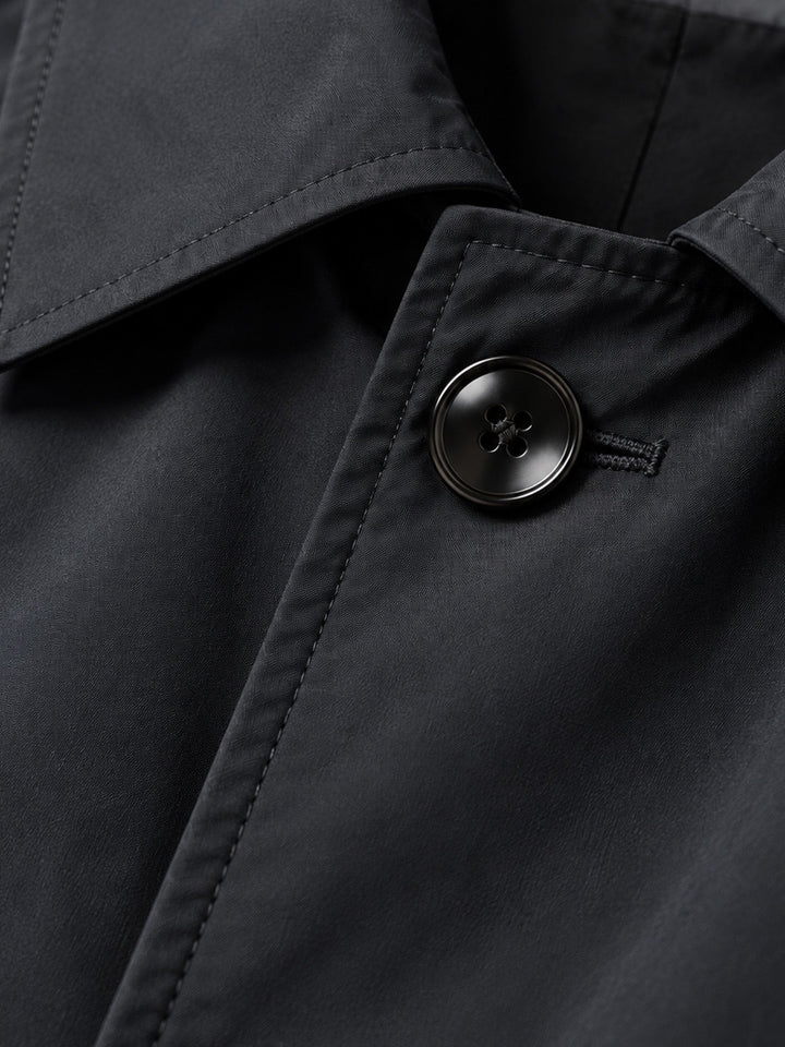 Trench-coat imperméable mi-long pour homme