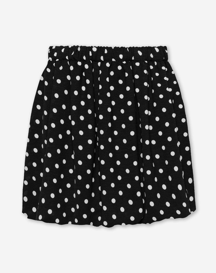 JUPE À HEM BUBBLE DOT NOIRE