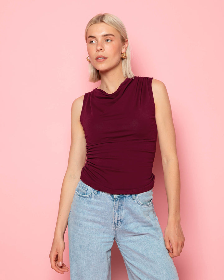 TOP DRAPE TAMAR BOURGOGNE