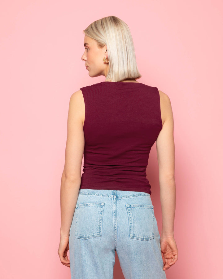 TOP DRAPE TAMAR BOURGOGNE