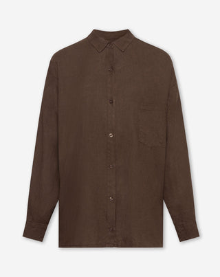 BLOUSE OVERSIZE EN LIN CARMEN BRUN