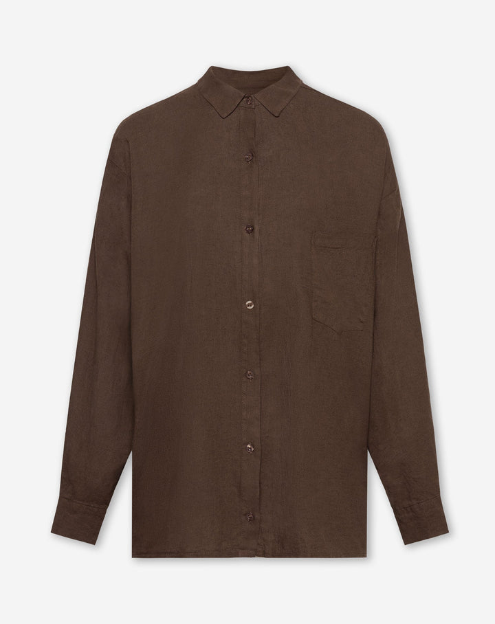 BLOUSE OVERSIZE EN LIN CARMEN BRUN
