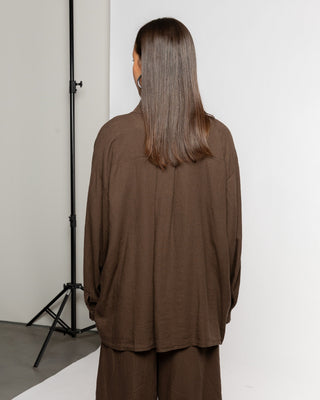 BLOUSE OVERSIZE EN LIN CARMEN BRUN