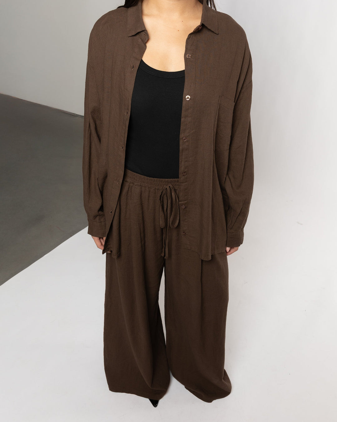 BLOUSE OVERSIZE EN LIN CARMEN BRUN