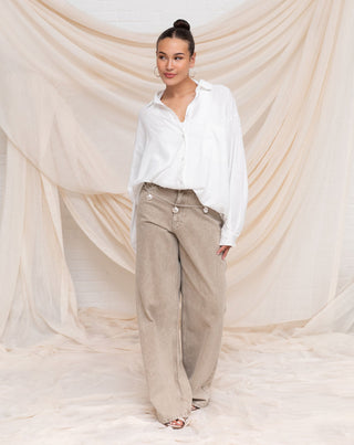 BLOUSE OVERSIZED EN LIN CARMEN