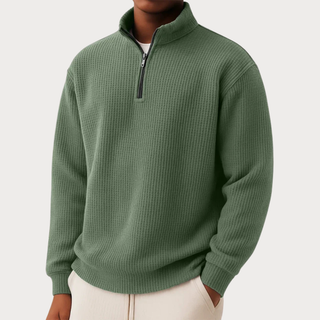 DAMIEN | Pull zippé avec confort quotidien et style intemporel
