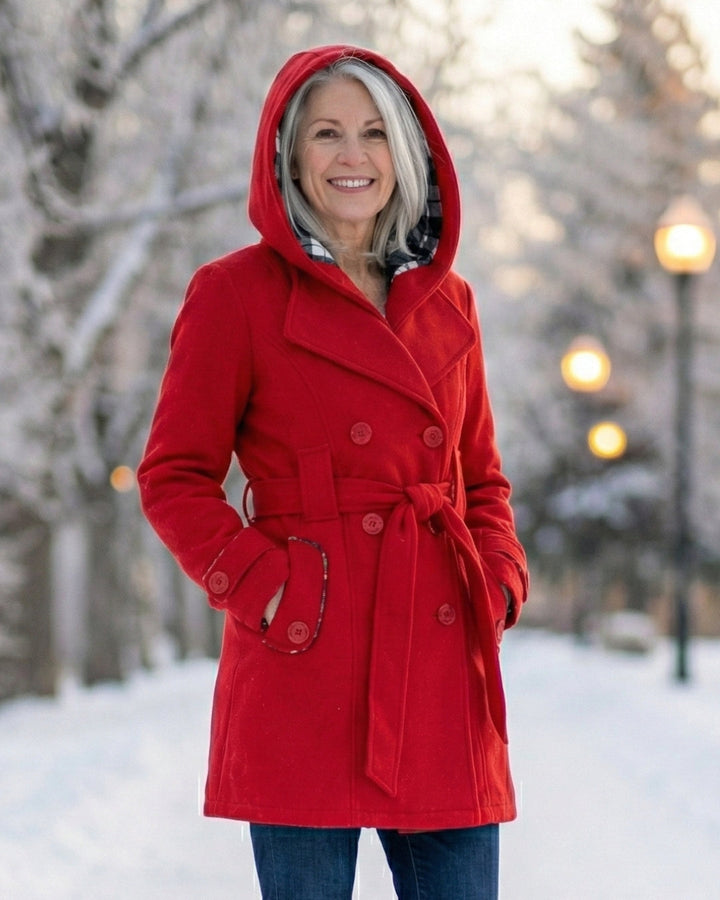 Zelinda | Manteau en Laine à Carreaux