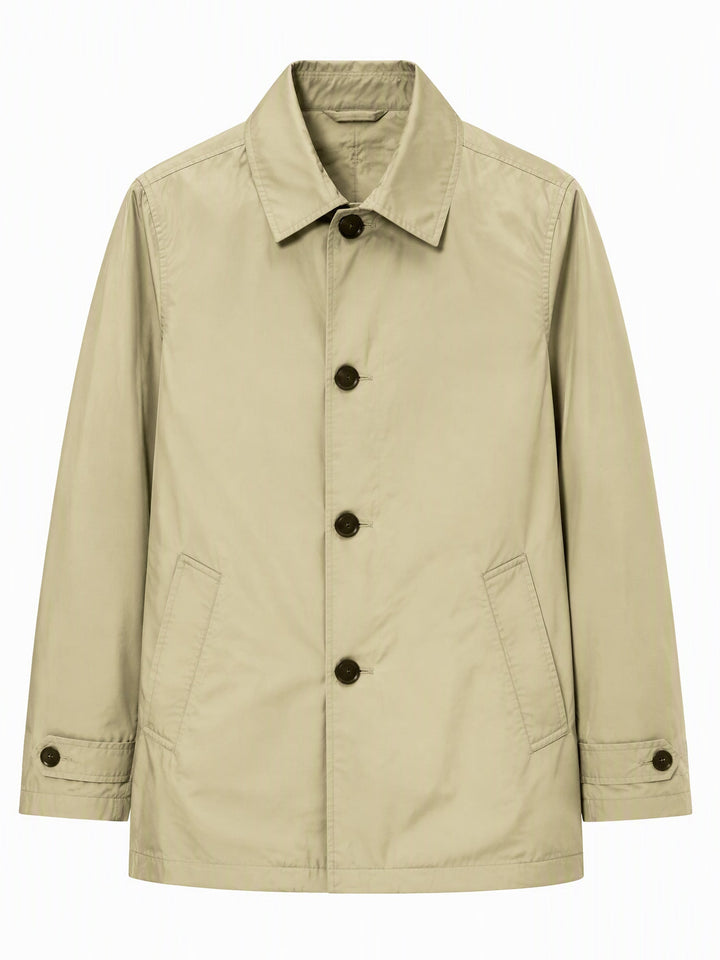 Trench-coat imperméable mi-long pour homme