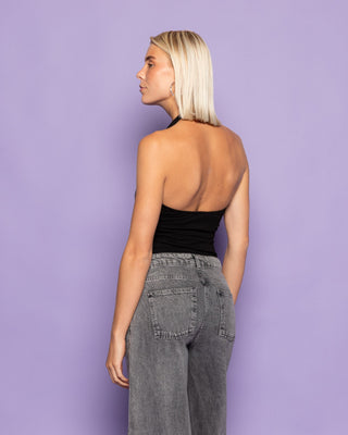 TOP HALTER TAMAR NOIR