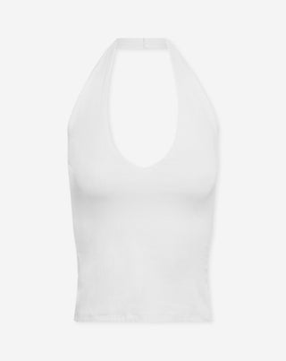 TOP TAMAR HALTER BLANC