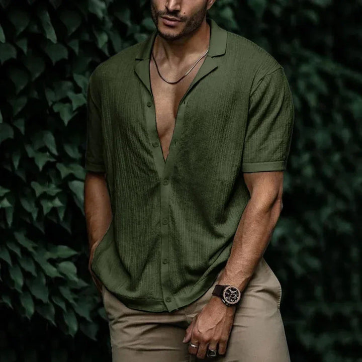 BRYNOUVELLE | Chemise en Lin Tricotée pour Homme