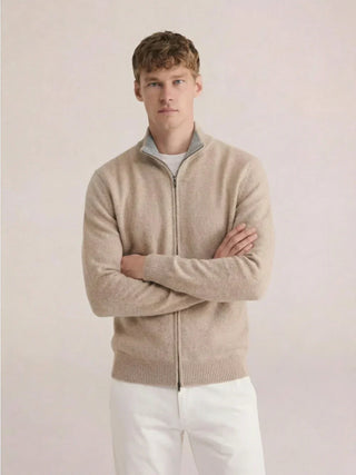 PULL EN MAILLE ZIPPÉ