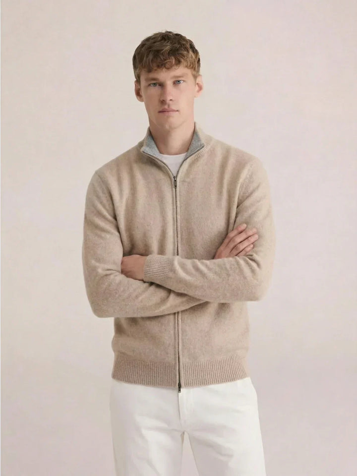 PULL EN MAILLE ZIPPÉ