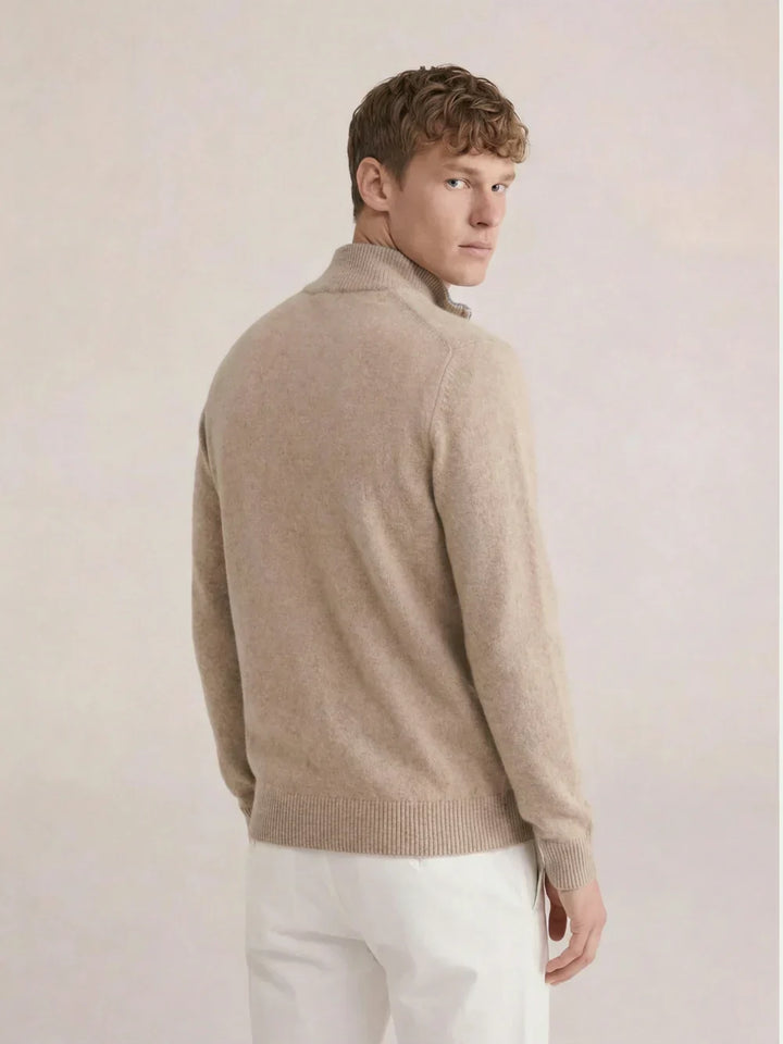 PULL EN MAILLE ZIPPÉ