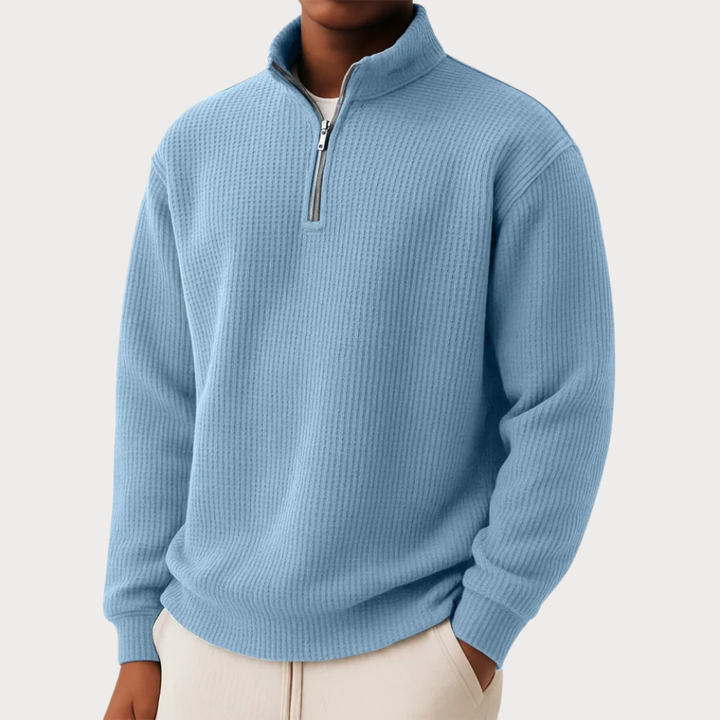 DAMIEN | Pull zippé avec confort quotidien et style intemporel