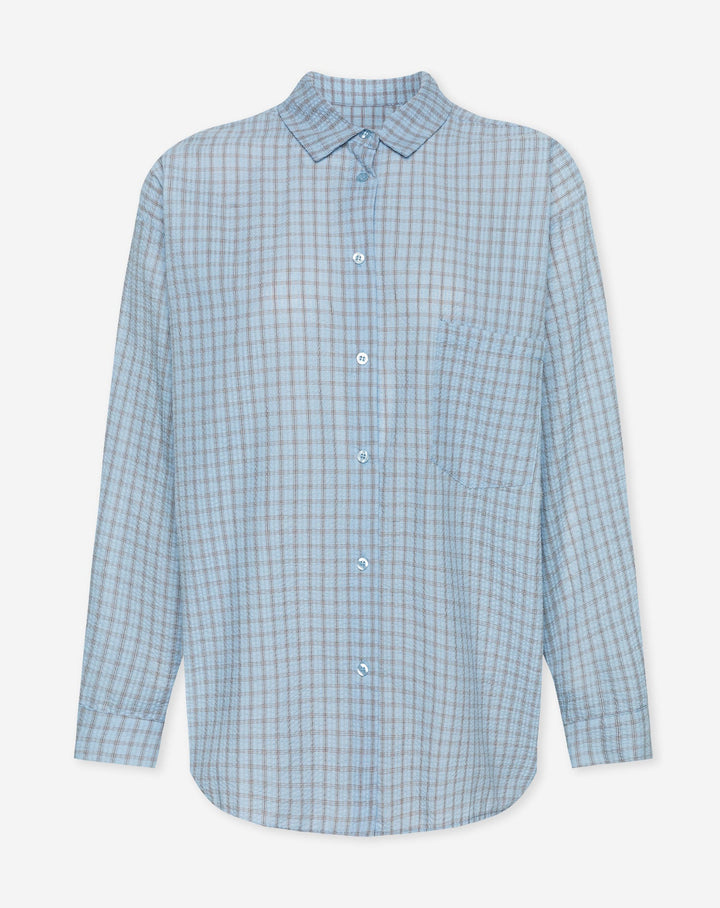 VESTE OVERSIZE BLEU CLAIR