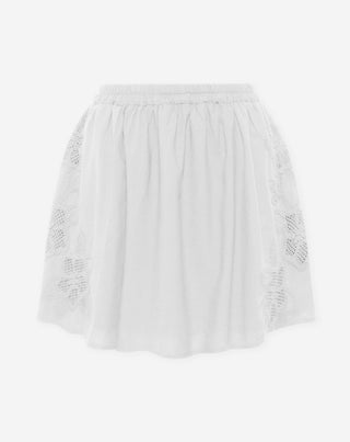 JUPE EN COTON BRODÉE