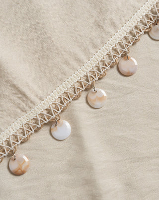 JUPE EN PERLES POLLY BEIGE