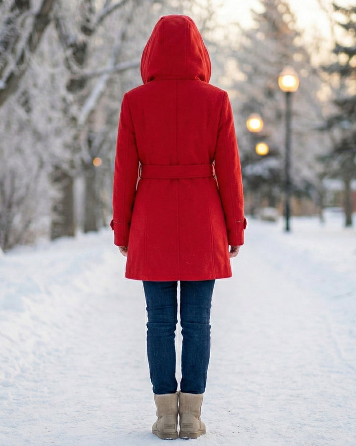 Zelinda | Manteau en Laine à Carreaux