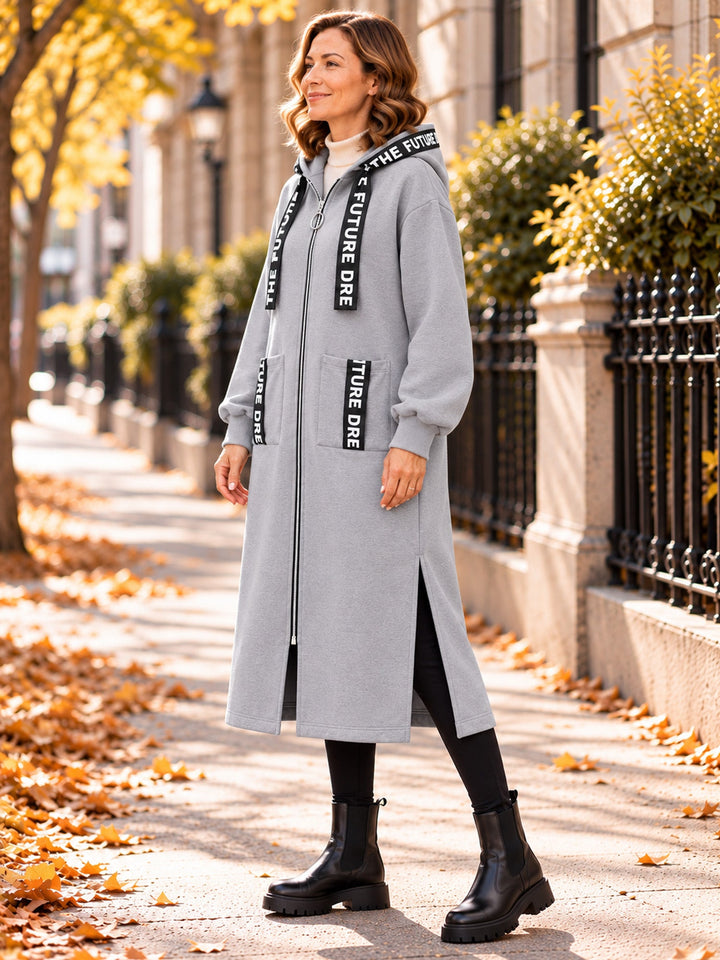 Pull à capuche oversize pour femme