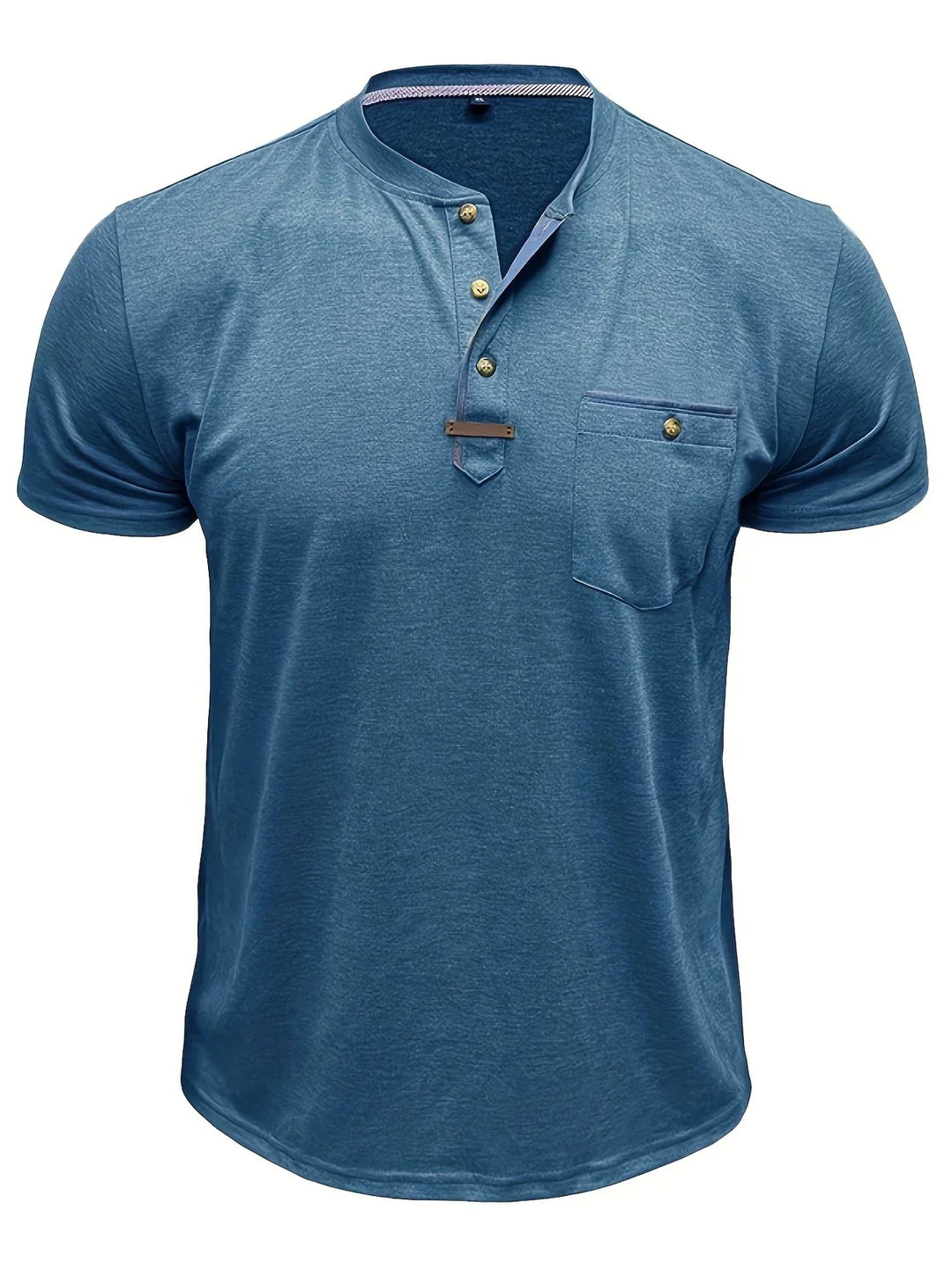 BRYNOUVELLE | T-SHIRT COL ROND ÉLÉGANT AVEC POCHE